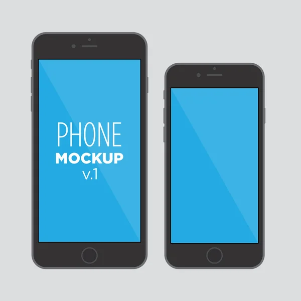 Phone mock up v1 — Stock Vector