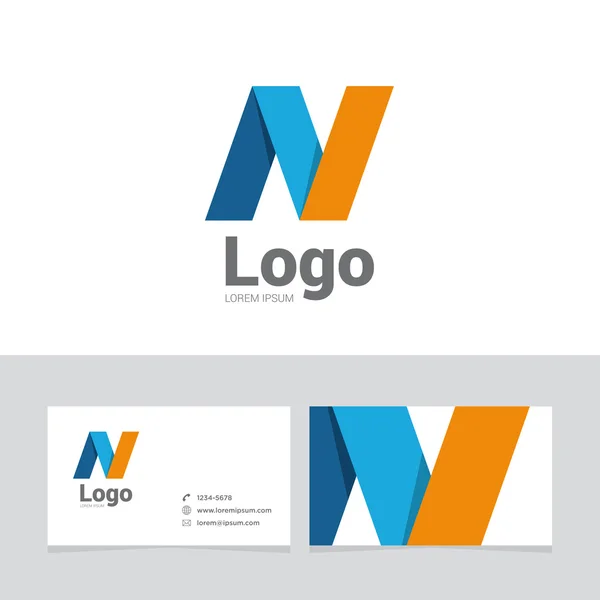 Elemento de design de logotipo com cartão de visita - 21 —  Vetores de Stock