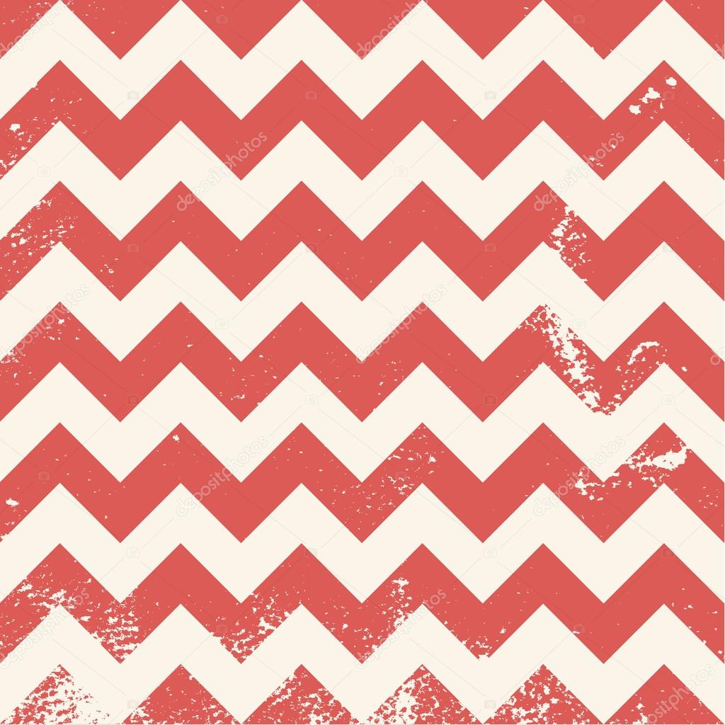 Red chevron pattern with distressed texture
