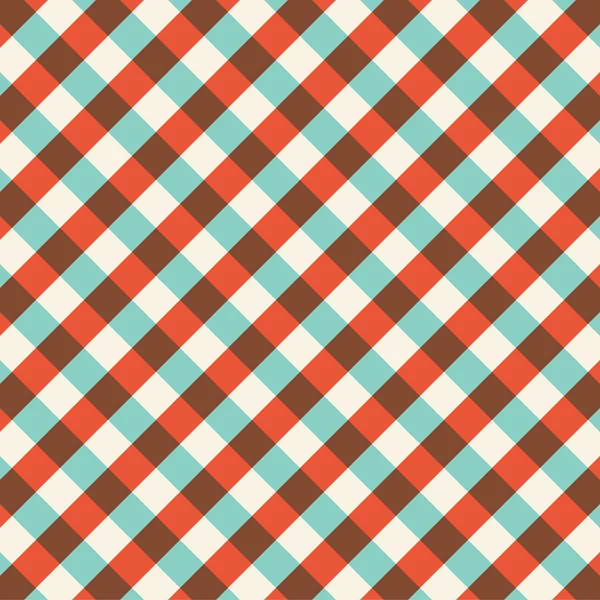 Bicolor gingham tablecloth pattern background. Vintage vector pattern. — Stock Vector