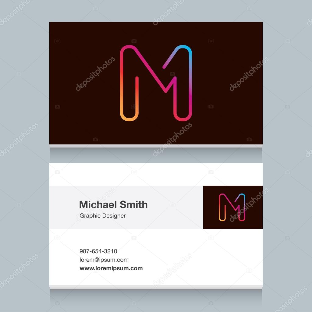 Logo alphabet letter 