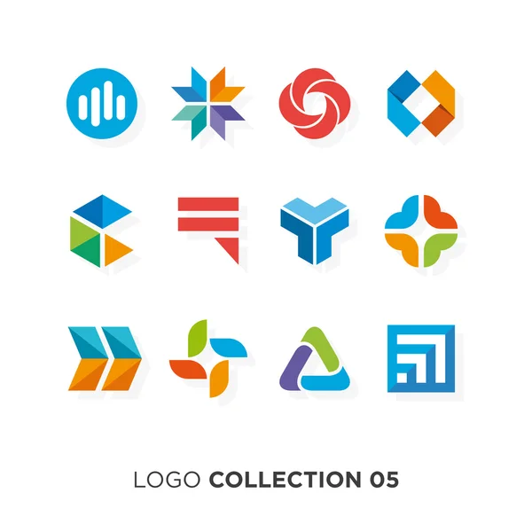 Logotipo colección 05. Elementos de diseño gráfico vectorial para el logotipo de la empresa . — Archivo Imágenes Vectoriales