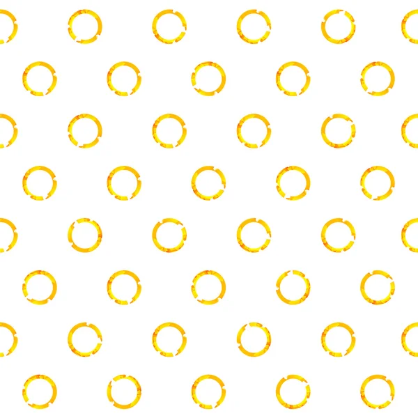 Modèle de cercles d'or — Image vectorielle