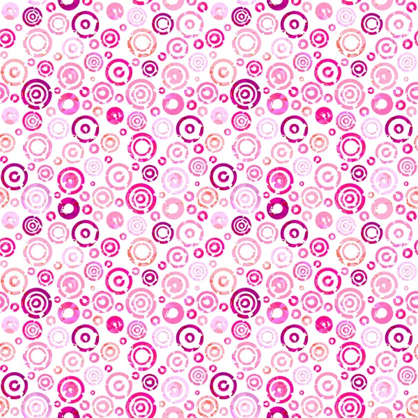 Patrón con círculos rosados Ilustración de stock