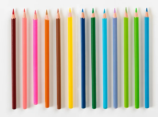Conjunto de treze lápis — Fotografia de Stock