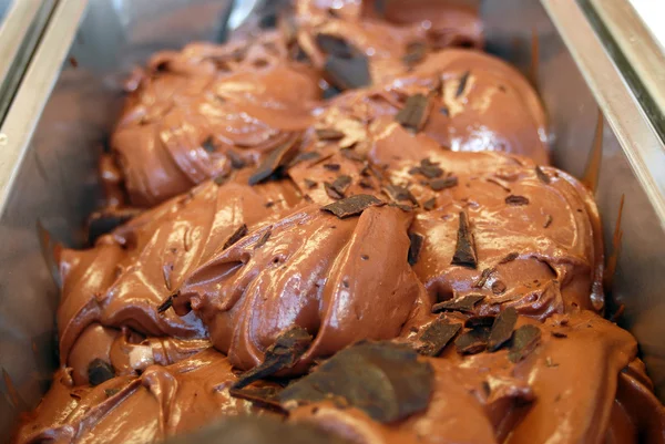 Primer plano de helado de chocolate —  Fotos de Stock