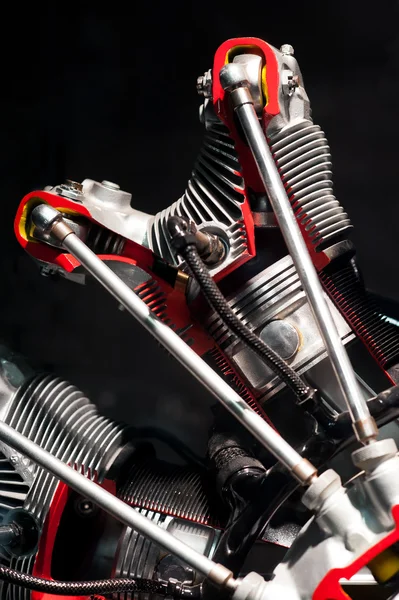 Close up on engine parts — Stock Photo, Image