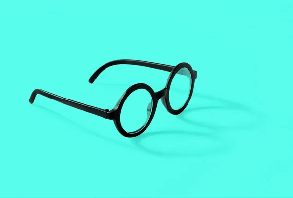 Spectacles Shadow Lying White Background — Stock Photo, Image