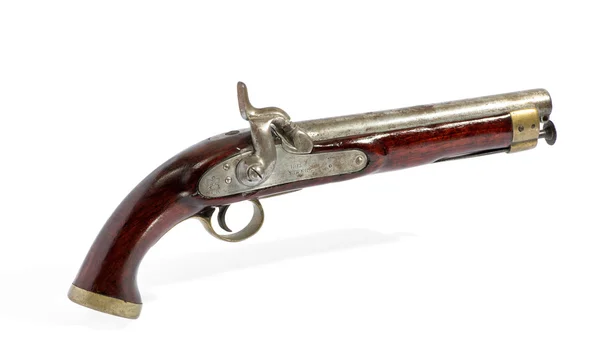 Antique percussion cap pistol — Stock Photo, Image