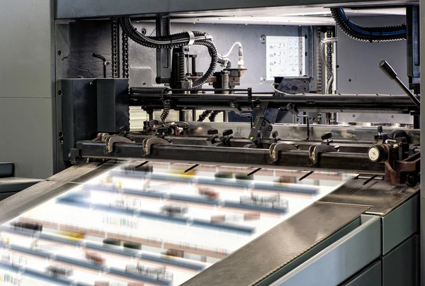 Store trykkemaskiner i kontoret - Stock-foto