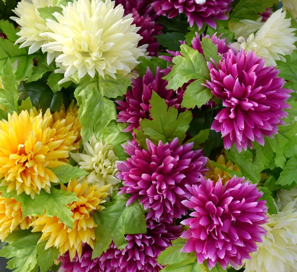 Close up Bouquet of Attractive Fake Flowers — Stock Photo, Image