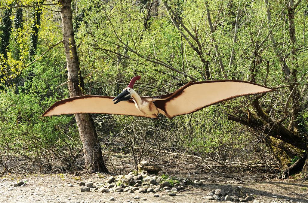 dinosaur with wings on neck
