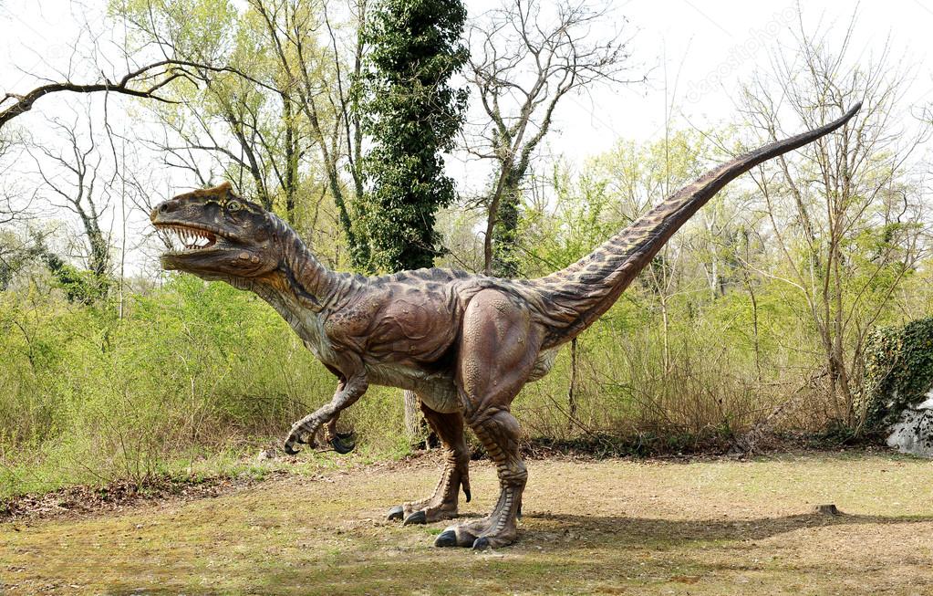Profile of Saltriosaurus Dinosaur Model Outdoors