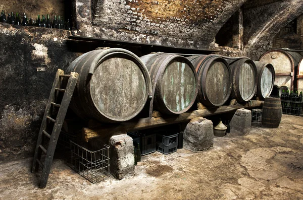 Intérieur d'une ancienne cave à vin — Photo