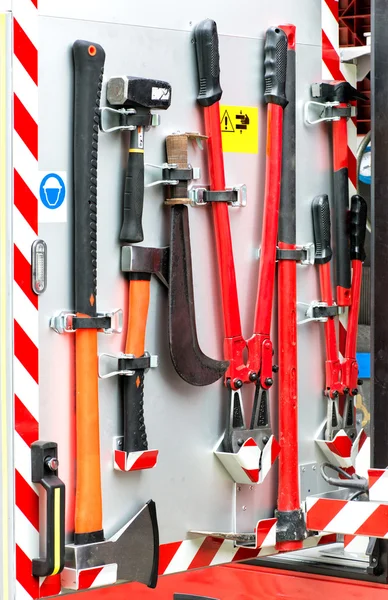 Kolekce hasicího nářadí — Stock fotografie