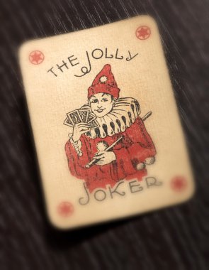 Vintage Joker oyun kağıdı