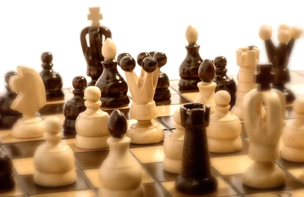 Schack matchen pågår — Stockfoto