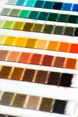 Pamuk iplik örnek grafik rengine göre düzenlenmiş