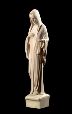 Meryem Ana heykeli siyah