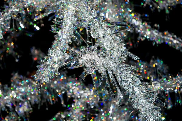 Detail van een crystal Christmas tree — Stockfoto