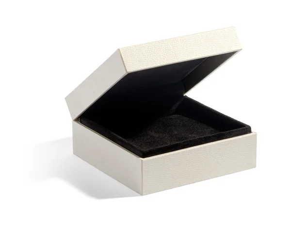 Simple half open jewelry box — Stock Photo, Image