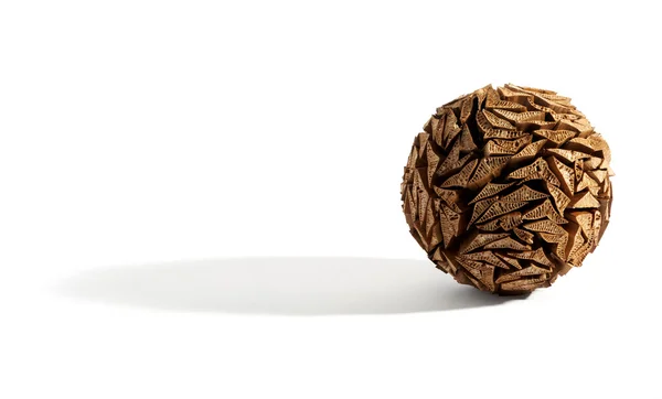 Round pine cone cork object — Stock Photo, Image
