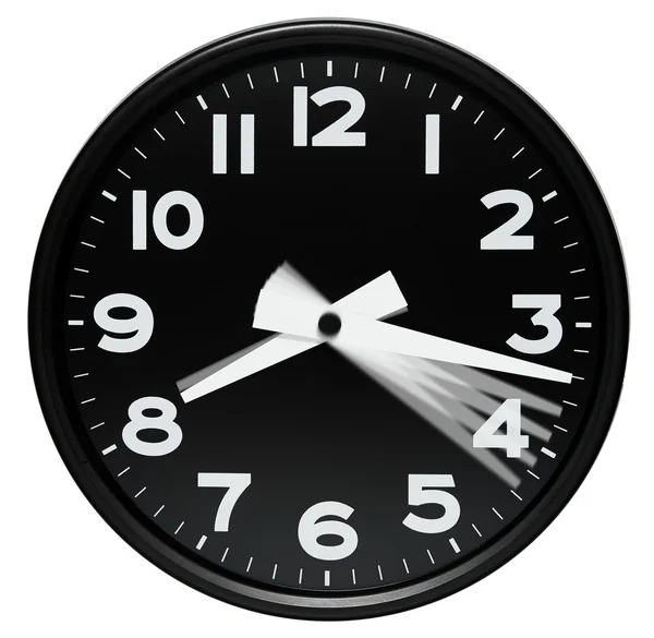 Clock dial showing passing minutes — Stock Photo, Image