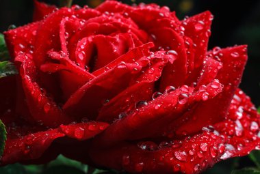 Rose çiy damlaları