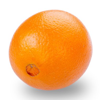 Olgun turuncu beyaz arka planda izole