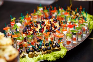 aperatifler ve restoranda yemek Catering Hizmetleri arka plan