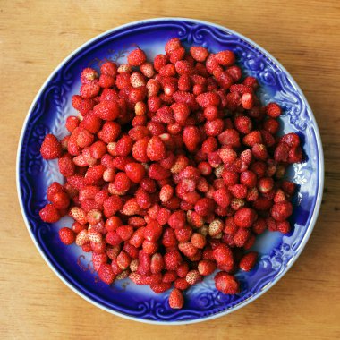 Olgun Yaban çilekleri