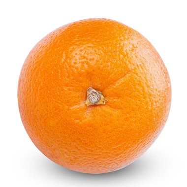 Olgun turuncu beyaz arka planda izole