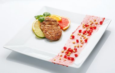 iştah açıcı Restoran gıda beyaz arka plan üzerinde