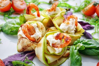 iştah açıcı Restoran gıda beyaz arka plan üzerinde