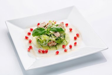 iştah açıcı Restoran gıda beyaz arka plan üzerinde