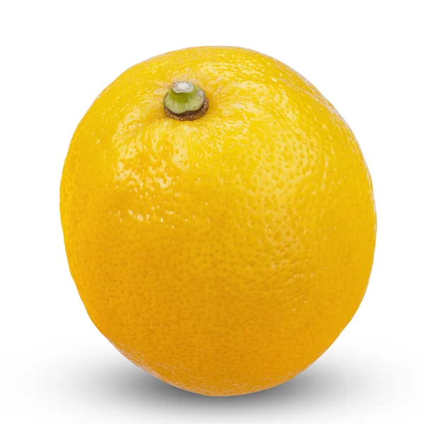 Свежие спелые лимоны на белом фоне — стоковое фото