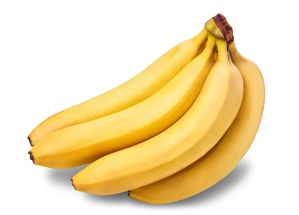 Ein Bündel Bananen isoliert auf weißem Hintergrund — Stockfoto