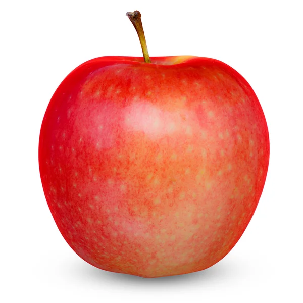 Fresh red apple isolated on white. With clipping path — Stock Photo, Image