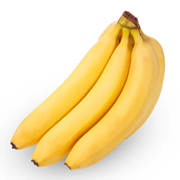 Ein Bündel Bananen isoliert auf weißem Hintergrund — Stockfoto