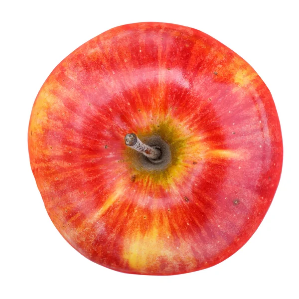 Mogna röda äpple isolerade på vitt. Med urklippsbana — Stockfoto