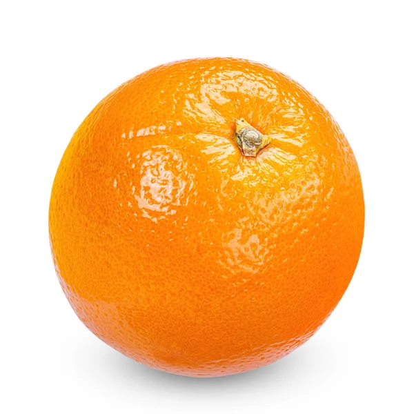 Érett narancs elszigetelt fehér háttér — Stock Fotó