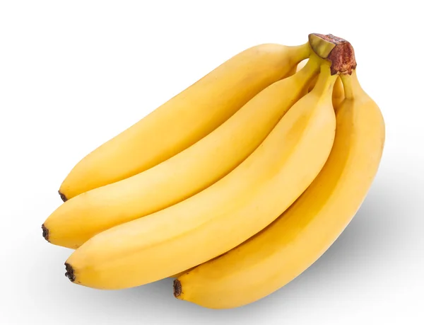 Bunch of bananas isolated on white background Royalty Free Stock Images