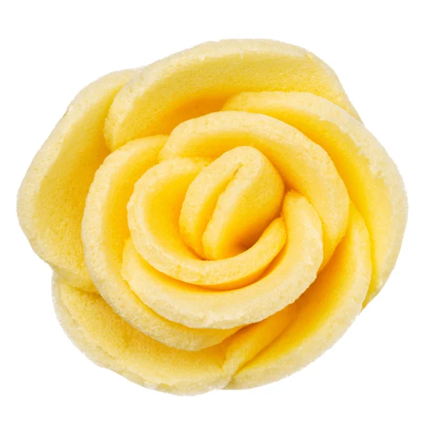 Žlutá květina hlavy, samostatný, krásná dekorace, pohled shora — Stock fotografie