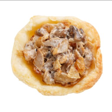 Beyaz zemin üzerine lezzetli açık büfe, kanepe