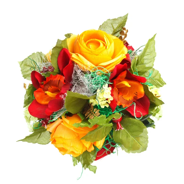 Bukiet kwiatów sztucznych — Zdjęcie stockowe