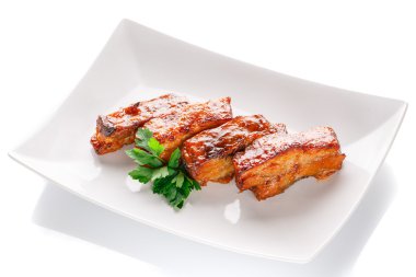 Restoran gıda - ızgara beyaz biftek