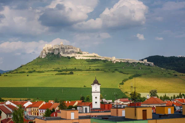 Spiske Podhradie Spis Hrad Παραπάνω Σλοβακία Οχυρωμένο Κάστρο Spis Κοντά — Φωτογραφία Αρχείου