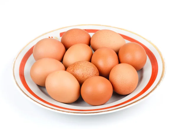 Eier in einer Schüssel — Stockfoto