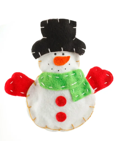 Kerstmis decoratie sneeuwpop — Stockfoto