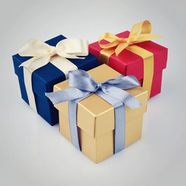 Cajas de regalo coloridas — Foto de Stock